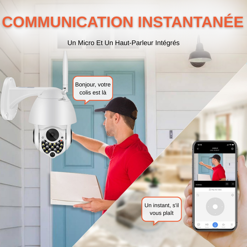 Caméra De Surveillance Wifi Sans Fil