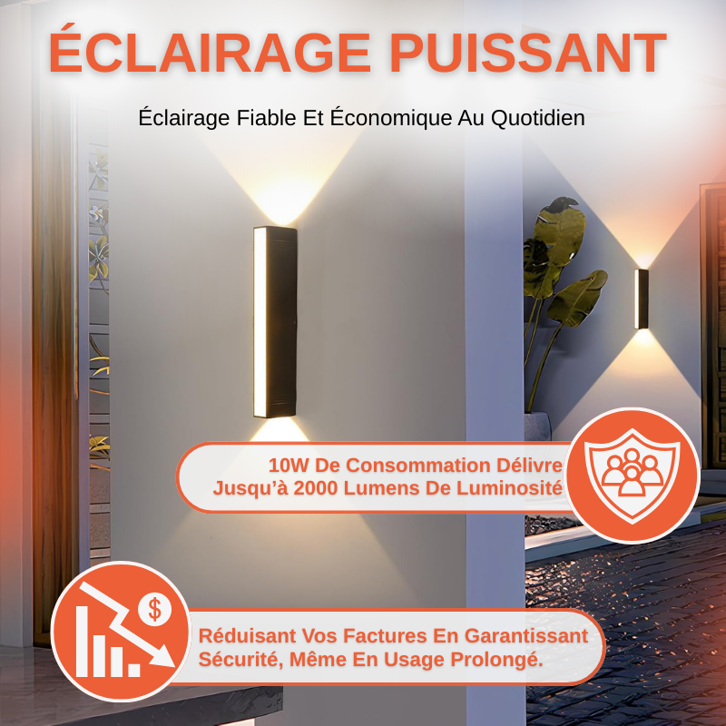 Applique murale lampe à LED Extérieur