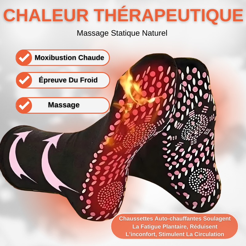 Chaussettes Magnétiques Auto-chauffantes