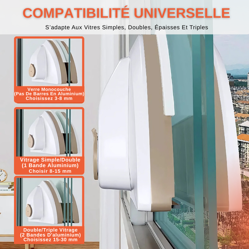Lave Vitre Magnétique