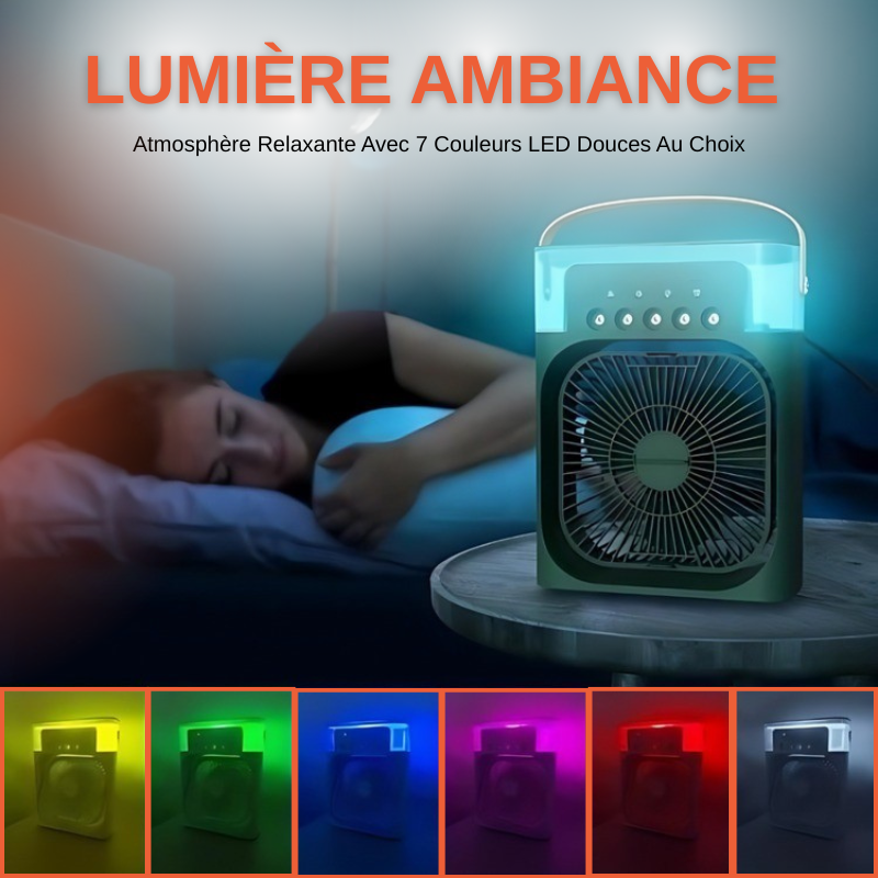 3 en 1 Mini Climatiseur Portable et Mobile Silencieux