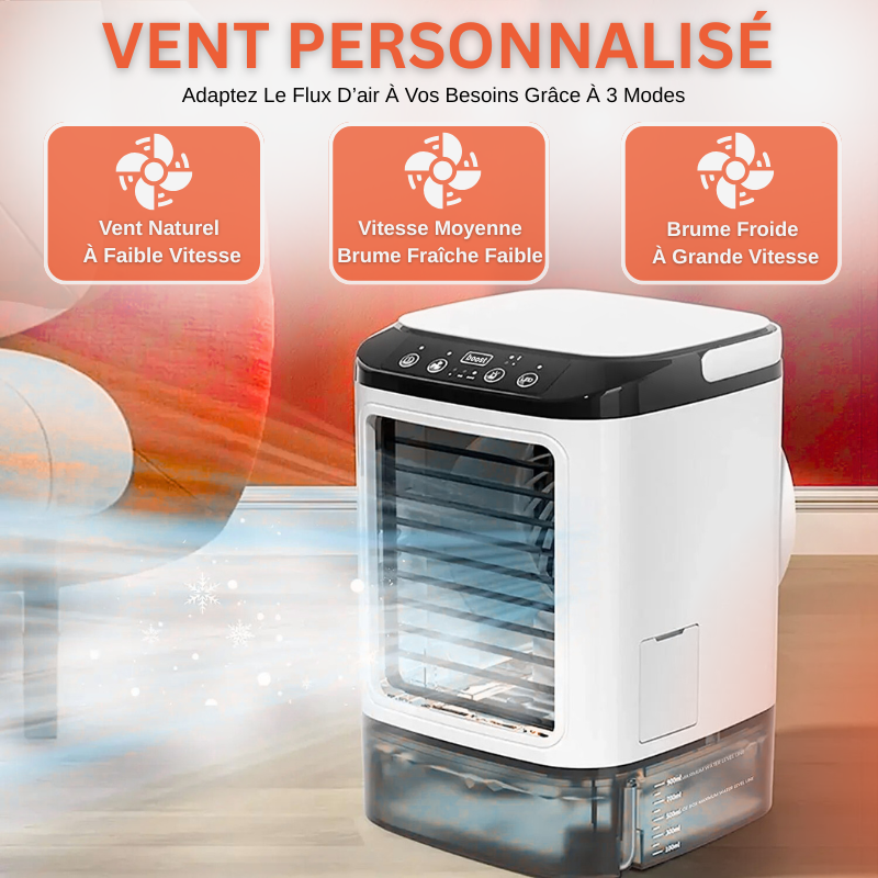 Mini Climatiseur Portable à 3 Vitesses