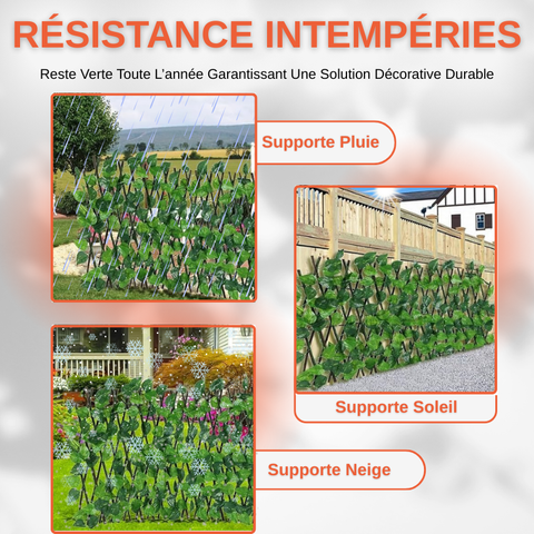 Clôture de Plante de Jardin Artificielle
