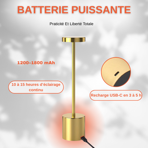 Lampe de Table LED Sans Fil Rechargeable