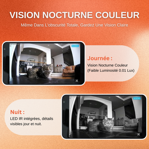 Caméra De Surveillance Intérieure IP Sans Fil