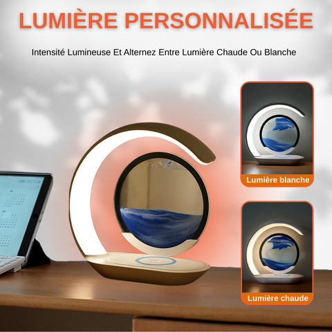 Lampe de Table Sablier 3D