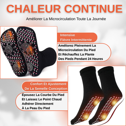 Chaussettes Magnétiques Auto-chauffantes