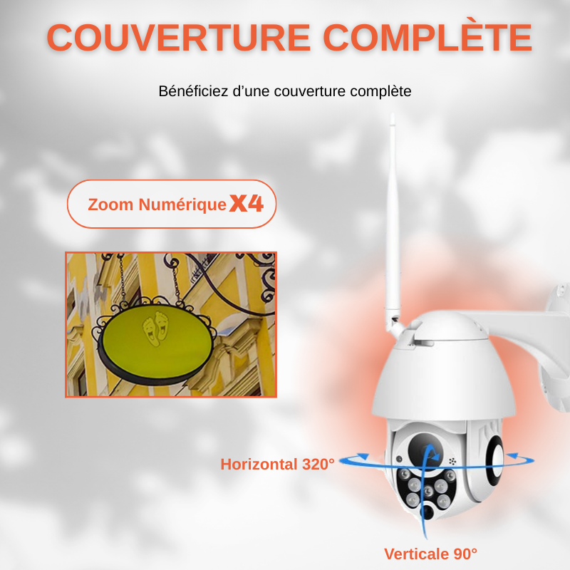 Caméra De Surveillance Wifi Sans Fil