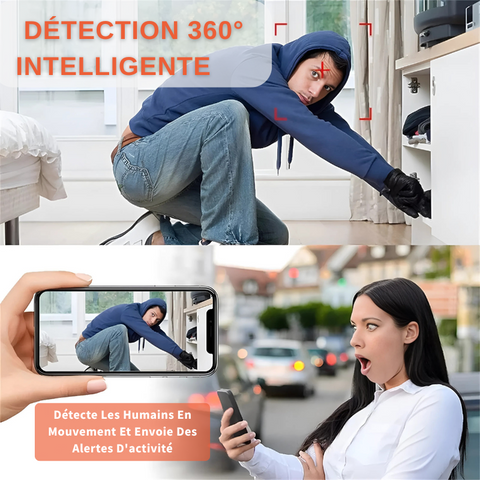 Mini Caméra De Surveillance IP Wifi 1080P Avec Vision Nocture