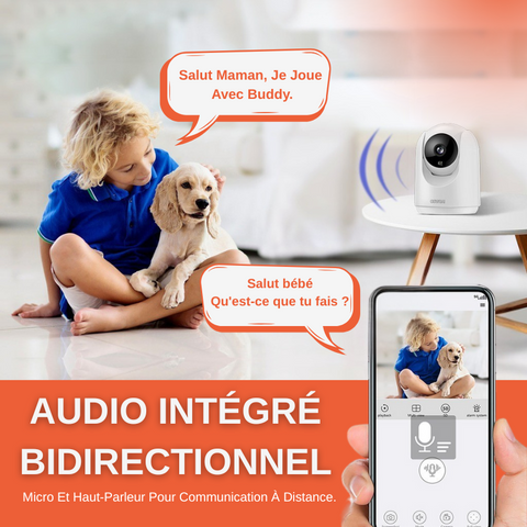 Caméra De Surveillance Intérieure IP Sans Fil