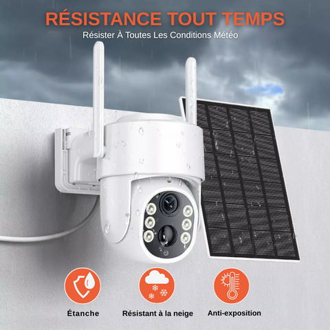 Camera De Surveillance Extérieure Solaire Avec WIFI
