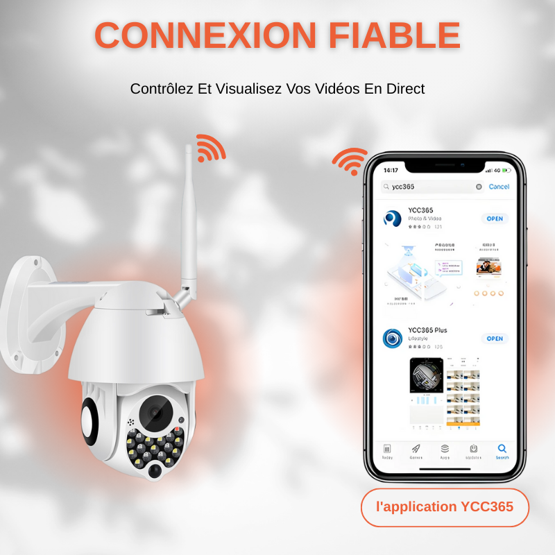 Caméra De Surveillance Wifi Sans Fil
