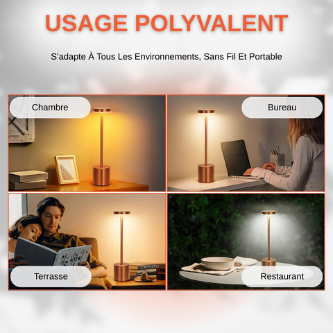 Lampe de Table LED Sans Fil Rechargeable