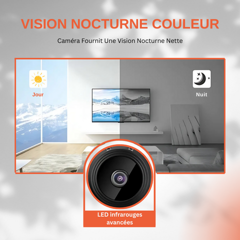 Mini caméra IP Full HD Sans Fil Avec WIFI