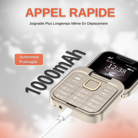 Téléphone Pliable Double Sim