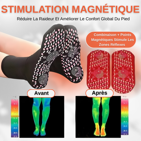 Chaussettes Magnétiques Auto-chauffantes