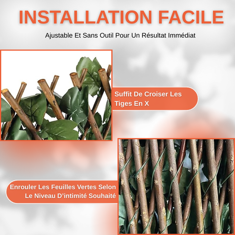 Clôture de Plante de Jardin Artificielle