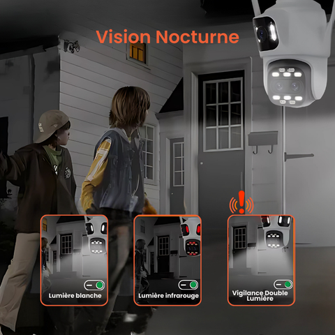 Caméra De Surveillance Extérieure PTZ IP Wifi HD 8MP