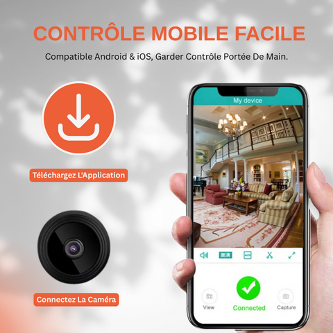Mini caméra IP Full HD Sans Fil Avec WIFI