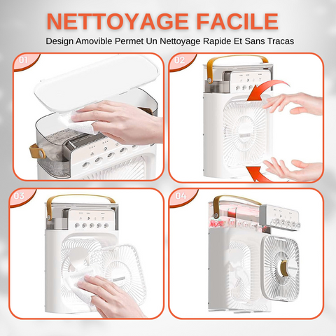 3 en 1 Mini Climatiseur Portable et Mobile Silencieux