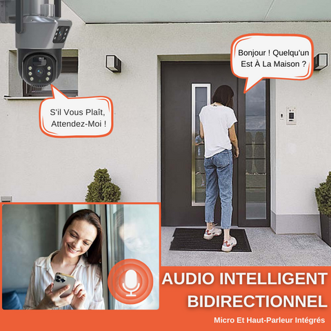 Caméra De Sécurité Extérieure Solaire WiFi 4K 8MP