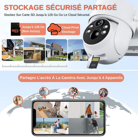 Camera De Surveillance Extérieure Solaire Avec WIFI