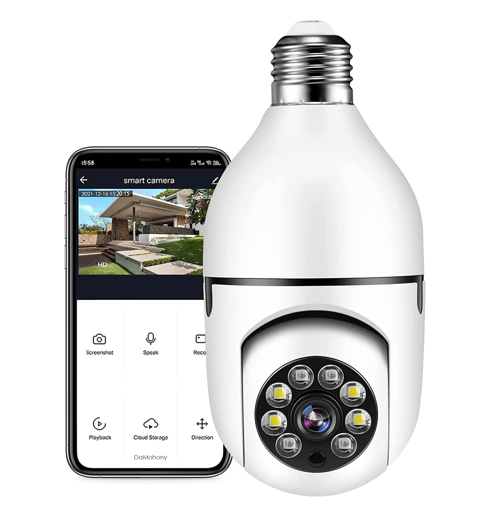 Caméra Ampoule Sans Fil WIFI Avec Vision Nocture