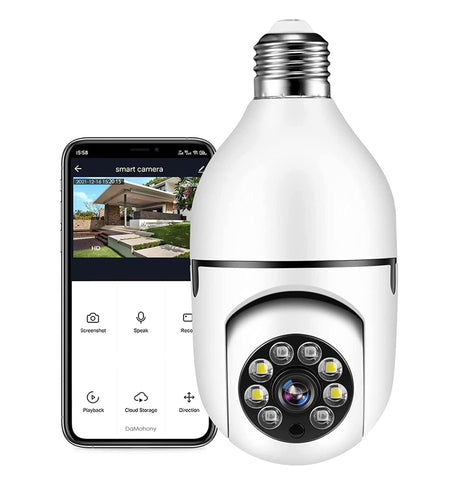 Caméra Ampoule Sans Fil WIFI Avec Vision Nocture