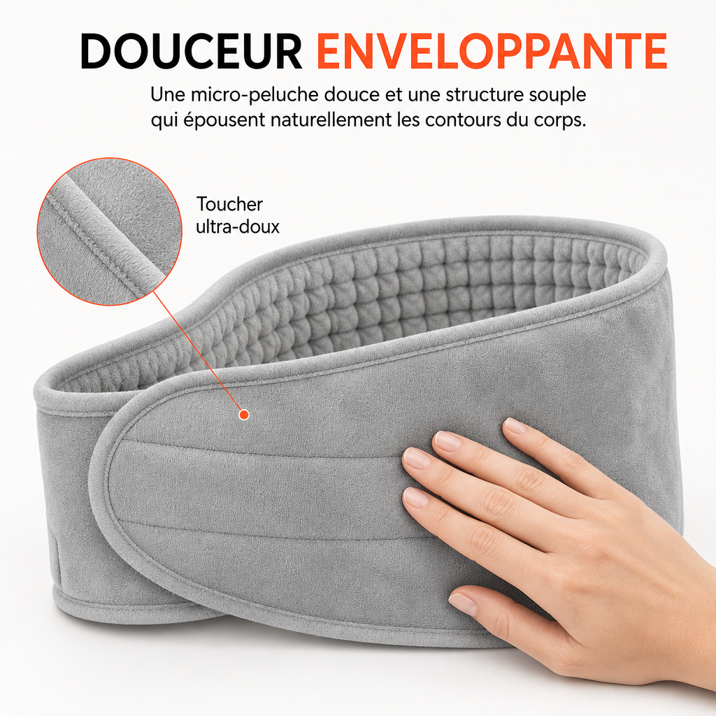 Ceinture Chauffante Électrique Multifonctionnelle pour Dos et Ventre
