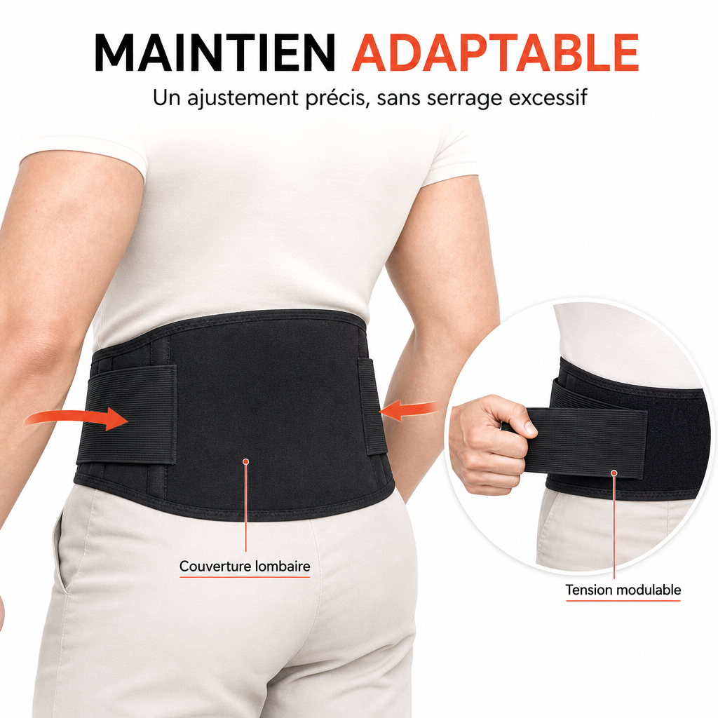 Ceinture Lombaire Magnétique Auto-chauffante