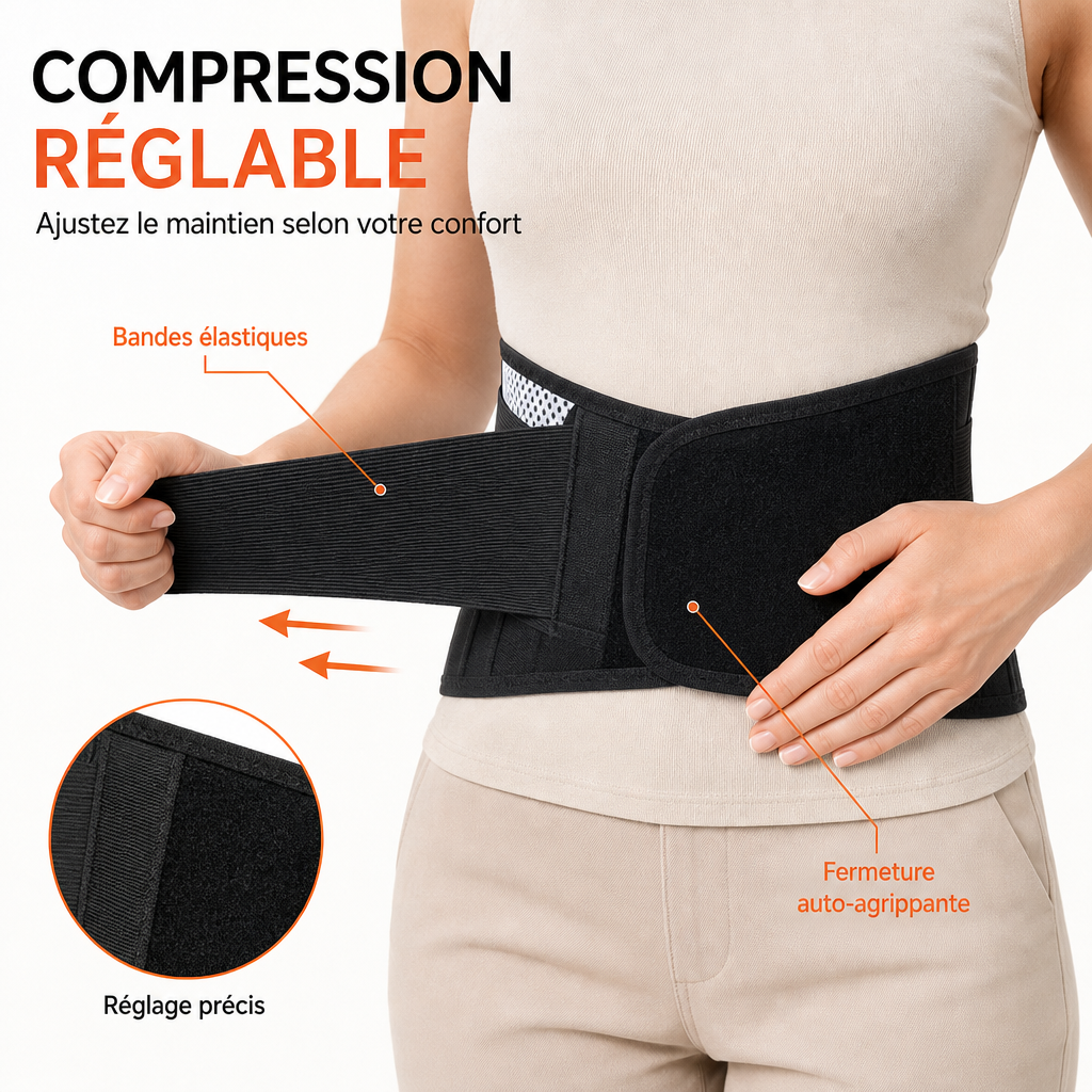 Ceinture Lombaire Magnétique Auto-chauffante