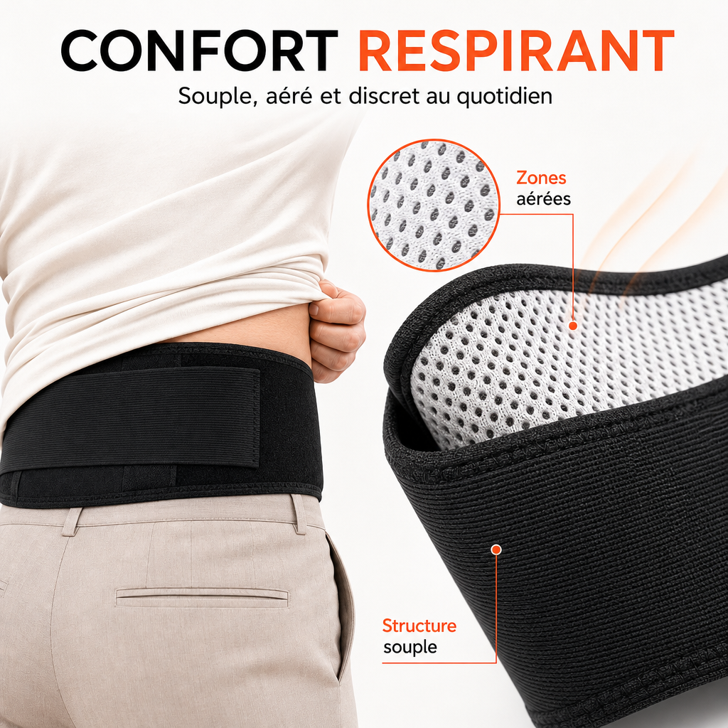 Ceinture Lombaire Magnétique Auto-chauffante