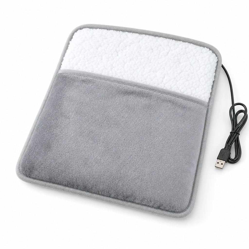 Chauffe-Pieds Électrique USB en Flanelle Douce