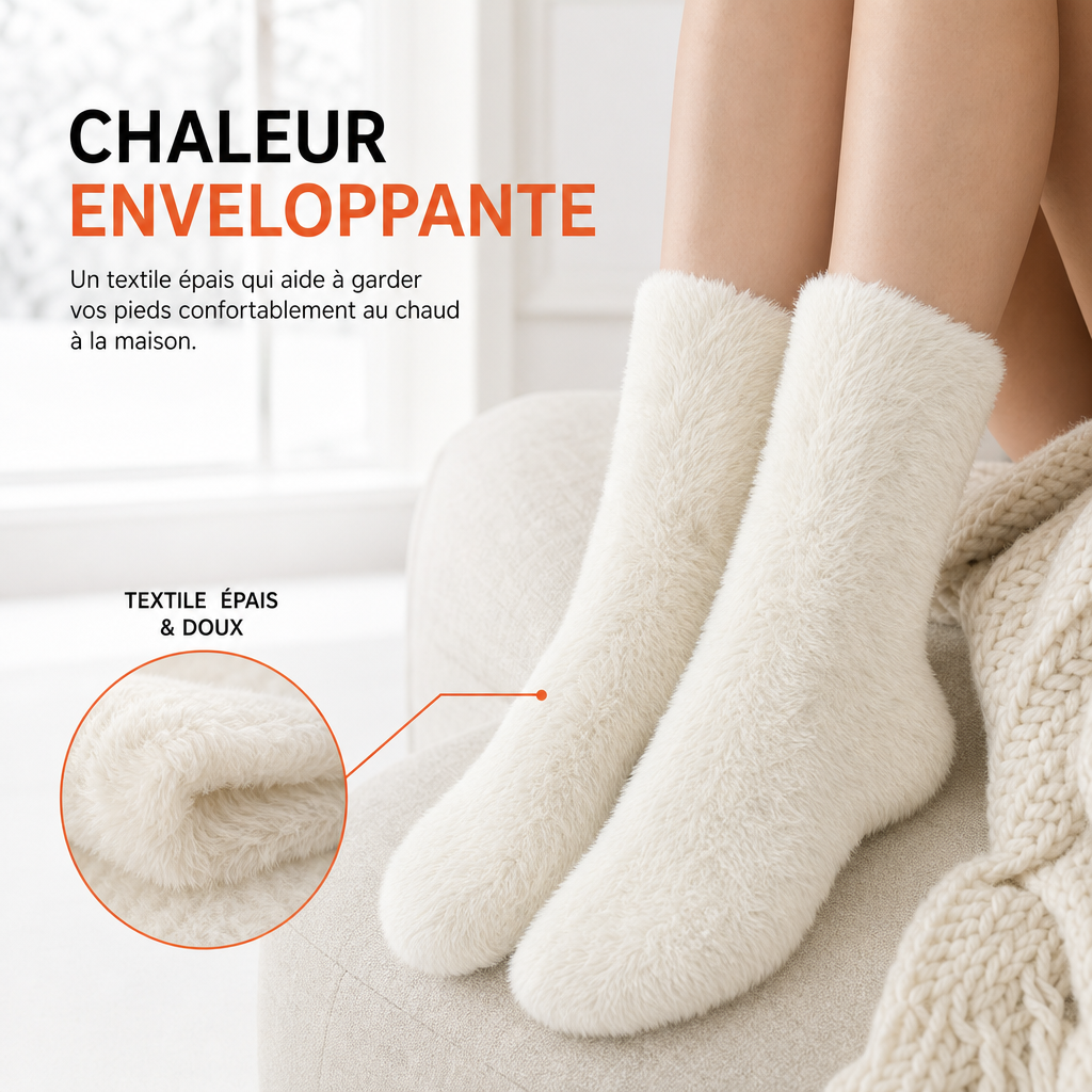 Chaussettes Thermiques Femme Douces & Ultra Chaudes
