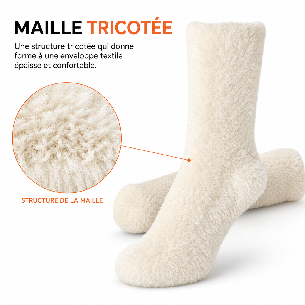 Chaussettes Thermiques Femme Douces & Ultra Chaudes