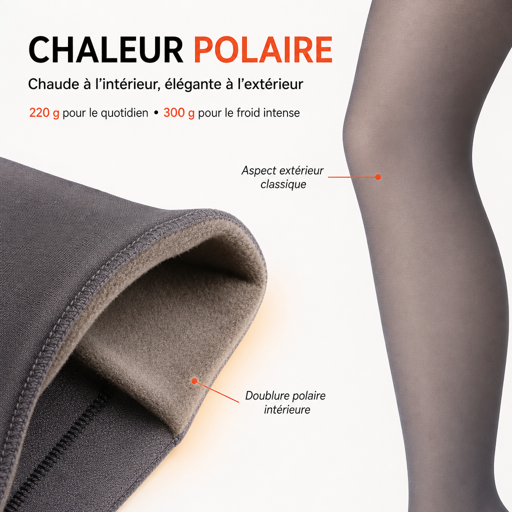 Collants Chauds Polaire Pour Femme