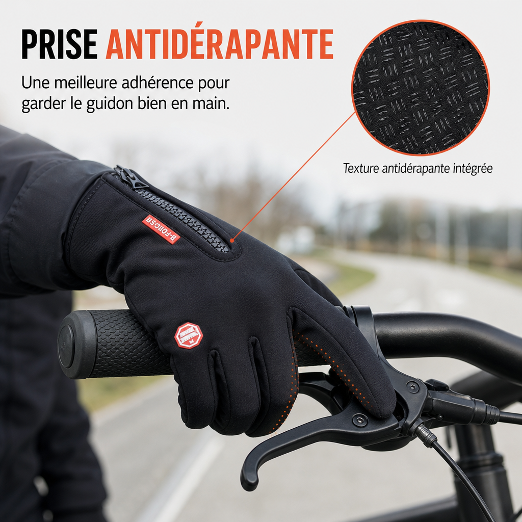 Gants Hiver Tactiles Chauds & Coupe-Vent pour Homme et Femme