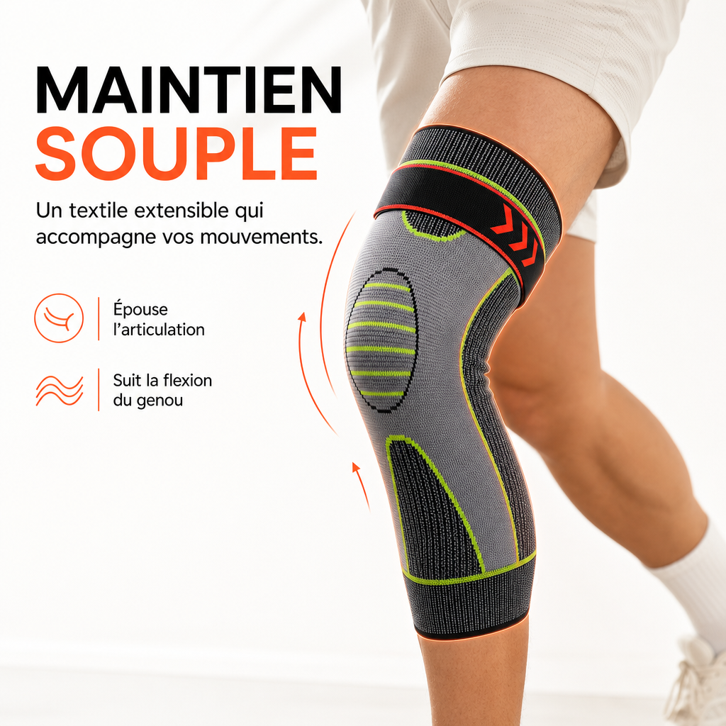 Genouillères Auto-Chauffantes à Compression Réglable