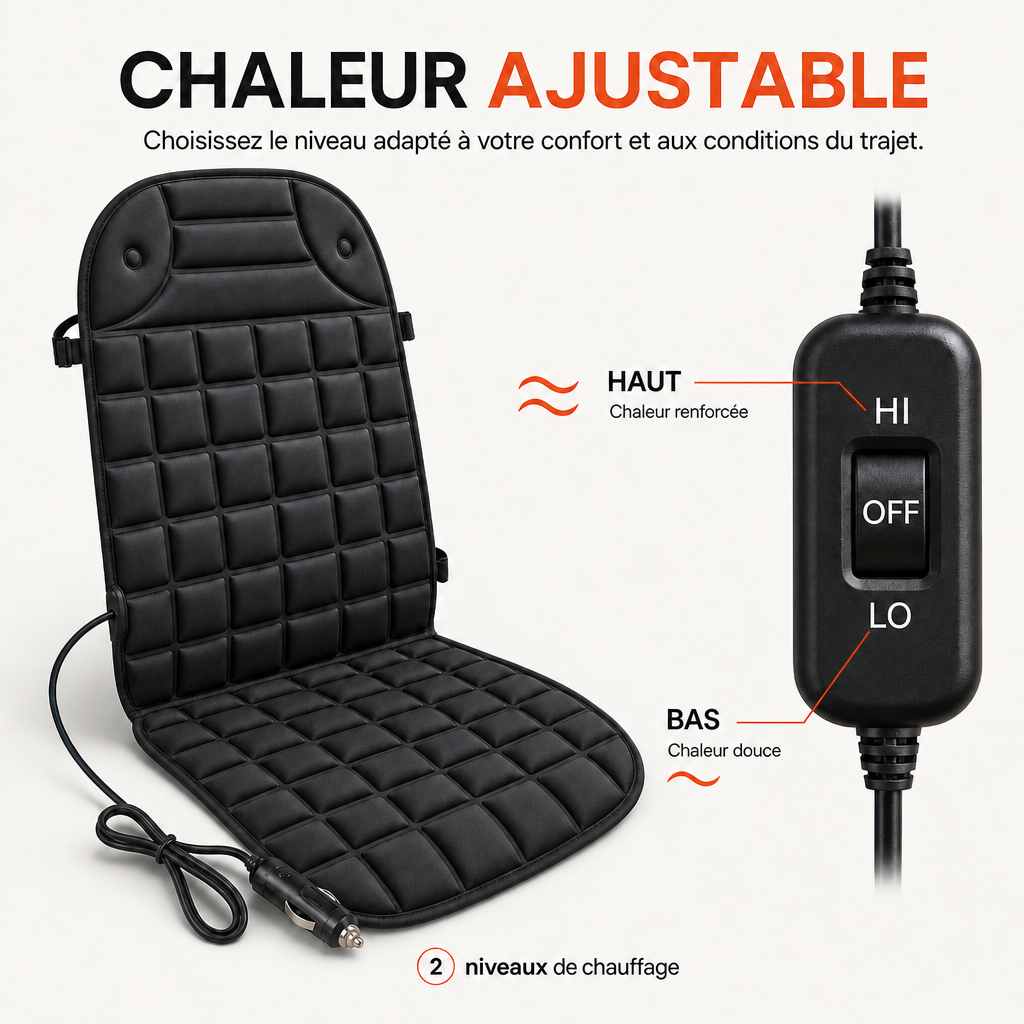 Housse de Siège Chauffante pour Voiture