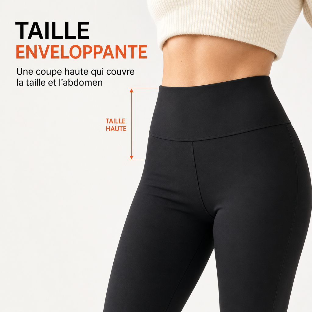Legging Polaire Femme Taille Haute – Doublure Ultra-Douce, Chaud & Extensible pour l’Hiver
