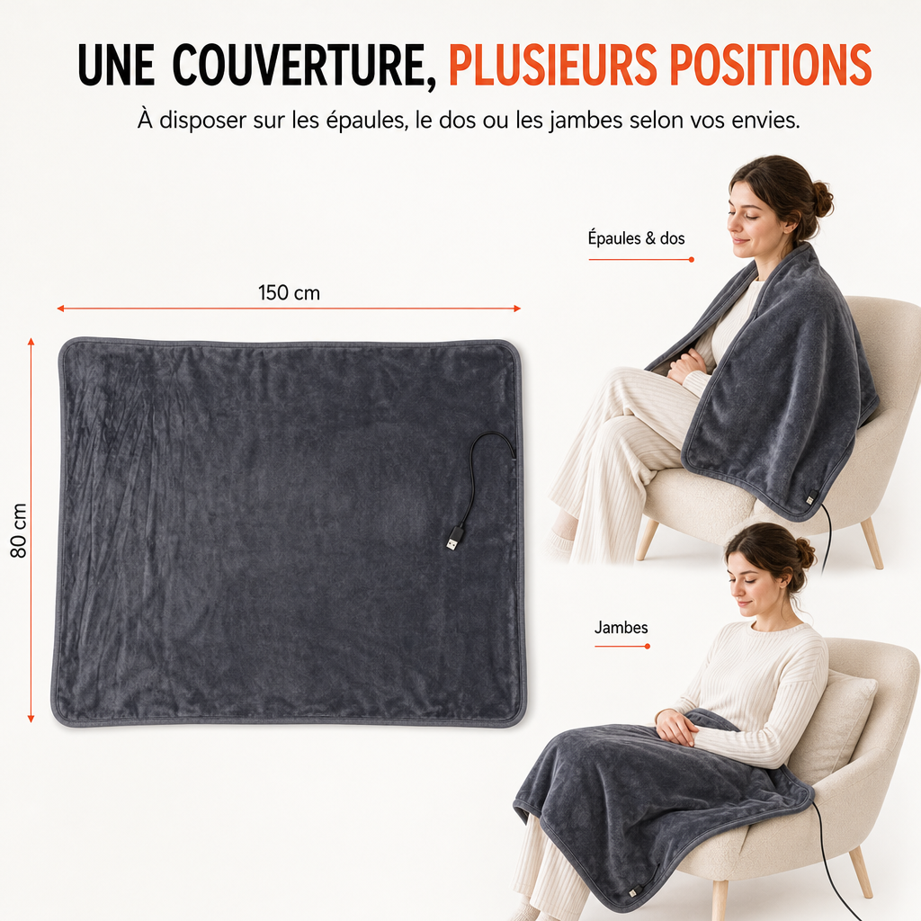 Plaid Chauffant Électrique