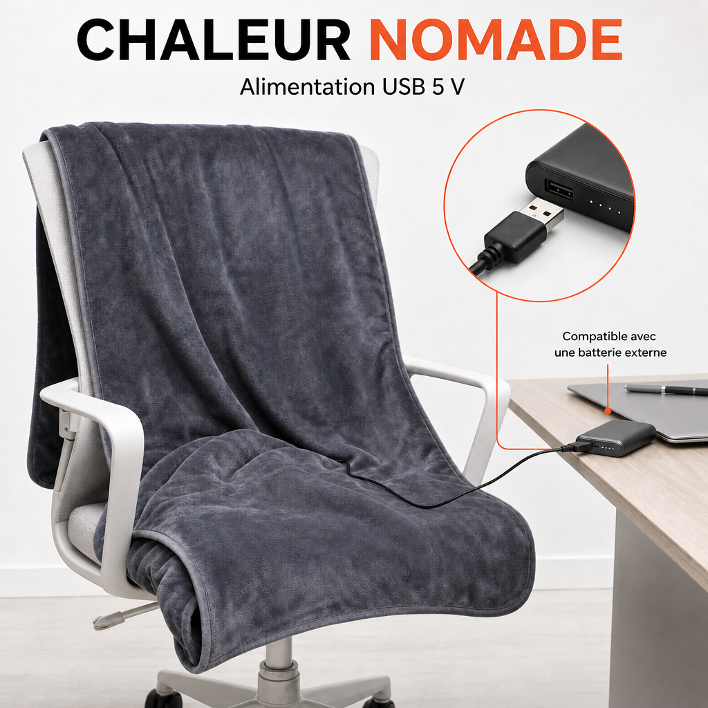 Plaid Chauffant Électrique