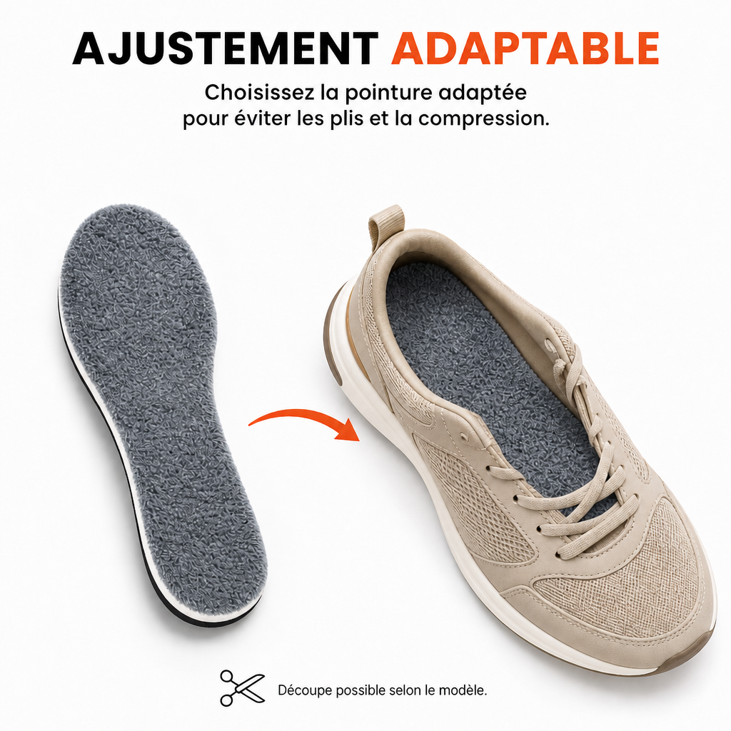 Semelles Thermiques Auto-Chauffantes en Laine