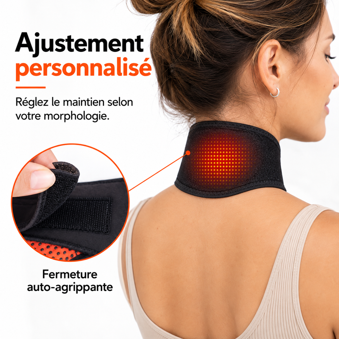 Collier Magnétique Chauffant Pour Les Cervicales