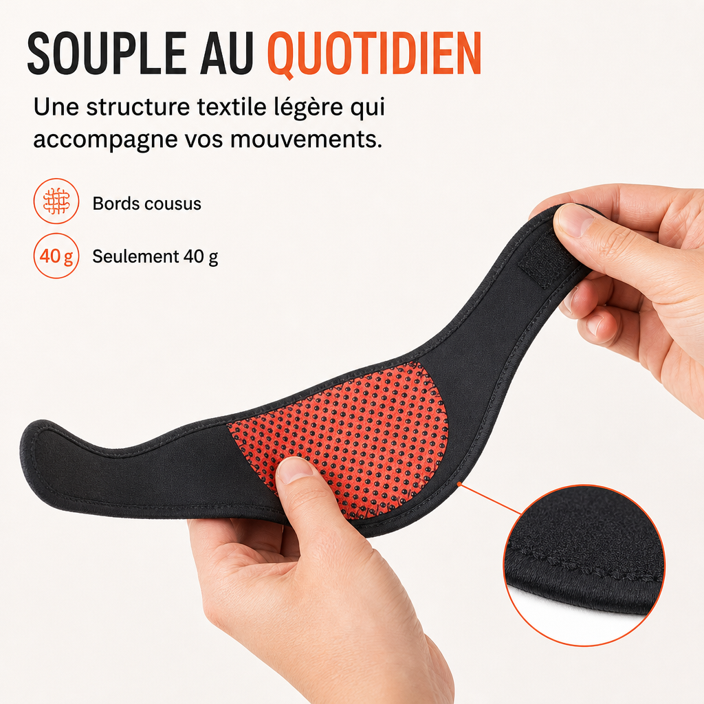 Collier Magnétique Chauffant Pour Les Cervicales